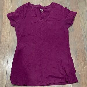 Sonoma Women's Short Sleeve V-Neck Tee - Rich Purple